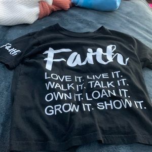 Black white words size small